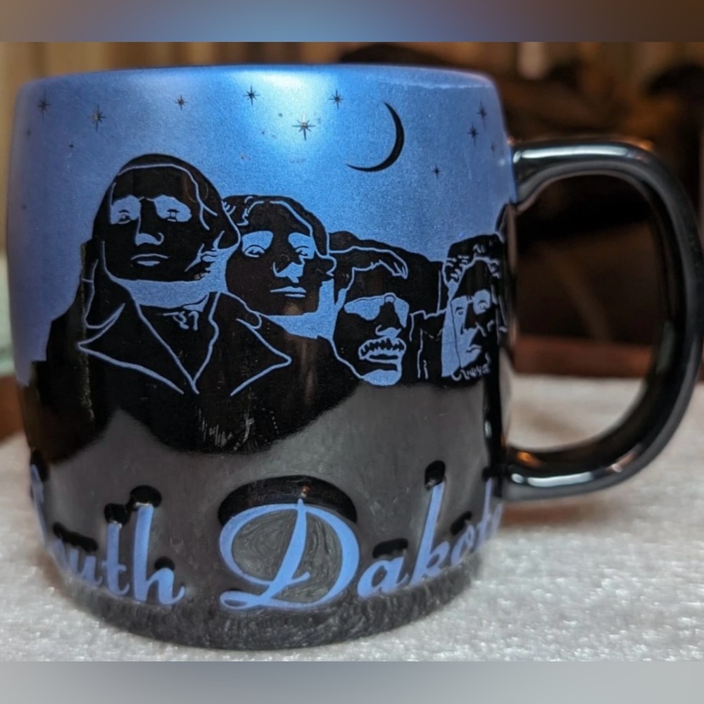 South Dakota Mount Rushmore Starry night sky Oversized Mug